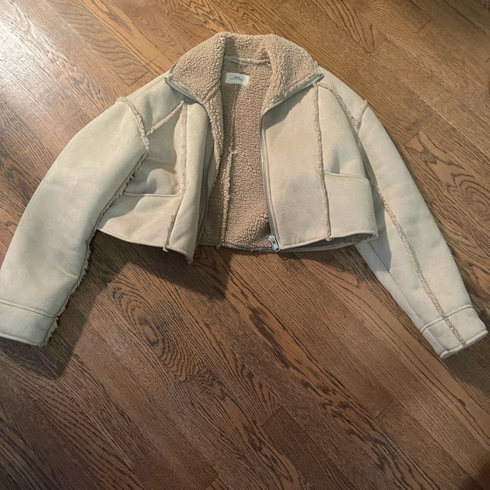 Urban Outfitters Tan Teddy Jacket